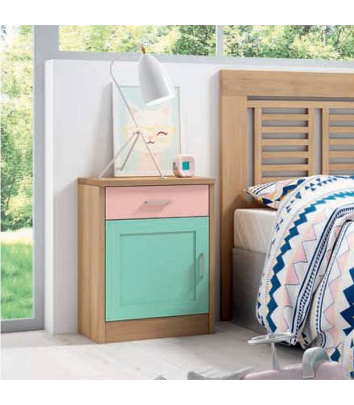 Mesitas de noche de madera maciza