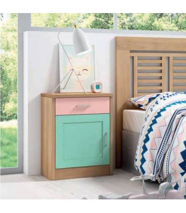Mesitas de noche de madera maciza
