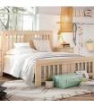Cama de matrimonio con barrotes