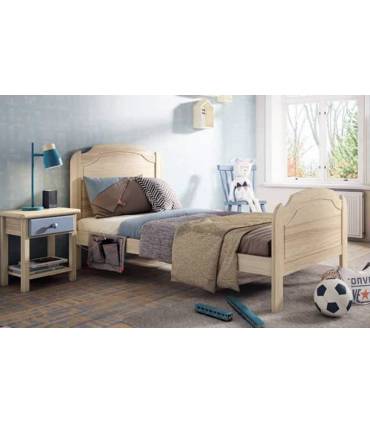 Cama matrimonio madera color natural cama 135 cm
