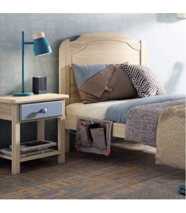 Cabecero en madera natural estilo clásico de 90 cm