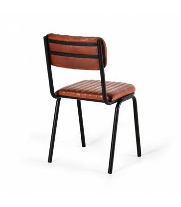Silla retro con patas metálicas