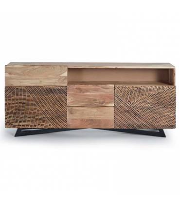 Mueble tv de madera maciza barato
