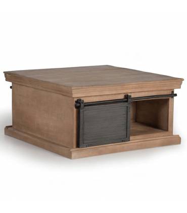 Mesa de centro grande de madera maciza barata