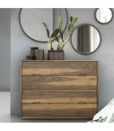 Cómoda grande de cuatro cajones con estilo moderno barata