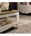 Mesa de centro clásica con sistema elevable