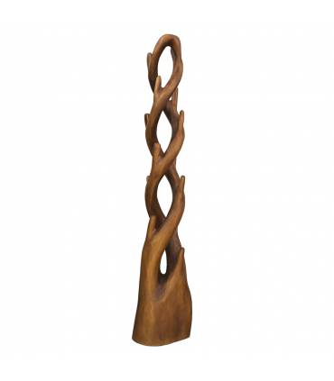 Perchero vintage de madera maciza