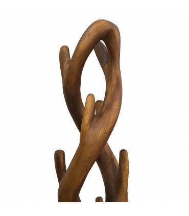Perchero de madera maciza