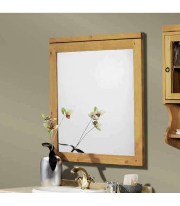 ESPEJO de Estilo RÚSTICO en Madera MACIZA con VARIOS ACABADOS en STOCK
