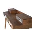 Escritorio vintage con cajones de madera de mango