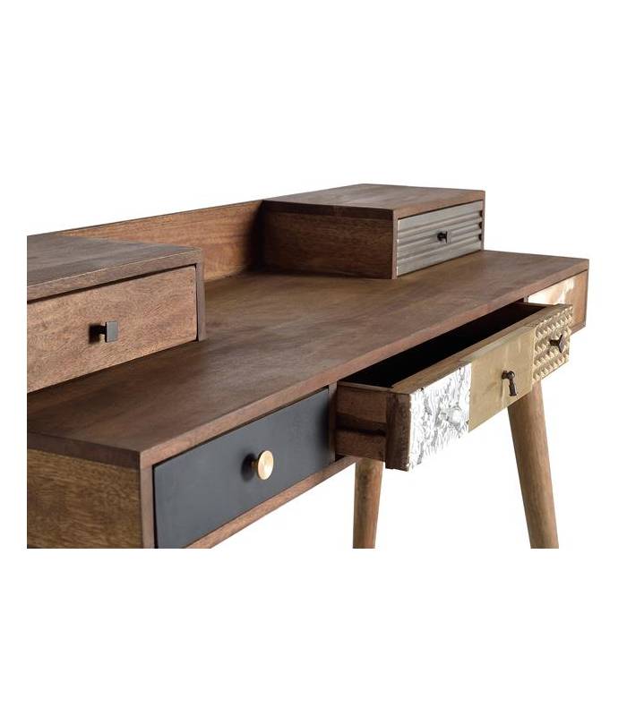 Encimera de escritorio de madera maciza de mango
