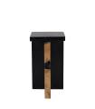 Madera maciza para mesita auxiliar de estilo rústico