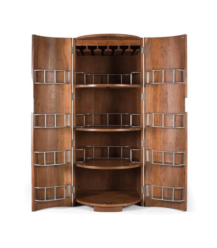 Mueble bar armario de madera maciza