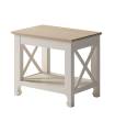 Mesa de rincón praga en acabado blanco