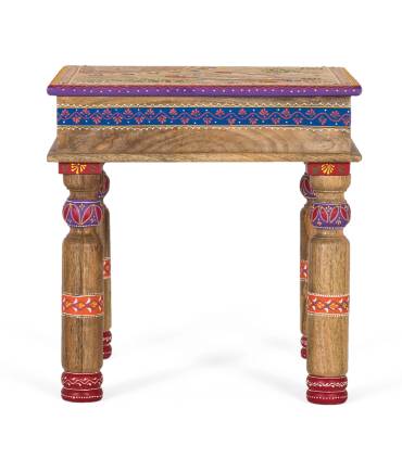 Mesa de centro cuadrada estilo VINTAGE de multicolor. Giner y Colomer