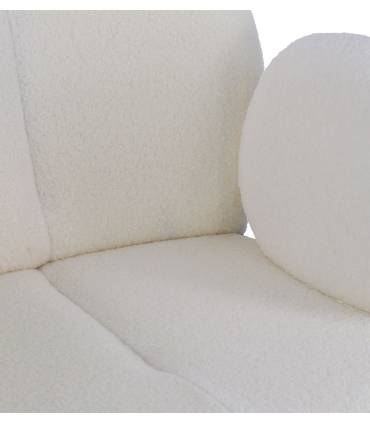 Sillón tapizada blanco KAIHO, estilo colonial. Fabricado por SOMCASA