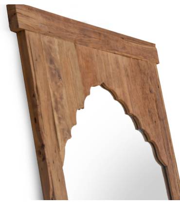 Espejo ecológico de estilo colonial rectangular. Fabricado por MOYCOR