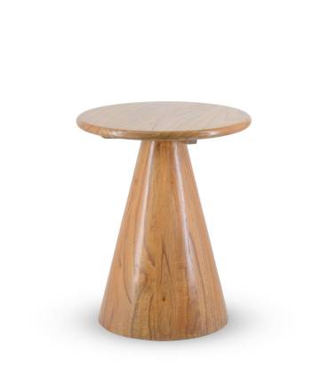 Mesa auxiliar con pata cilíndrica