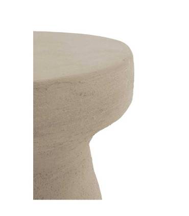Mesa auxiliar de diseño color blanco o arena. Fabricado por GABAR