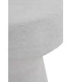 Mesa auxiliar de diseño color blanco o arena. Fabricado por GABAR