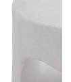 Mesa auxiliar de diseño color blanco o arena. Fabricado por GABAR