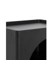 Mesa auxiliar de diseño metálica negro. Fabricado y diseñado por GABAR