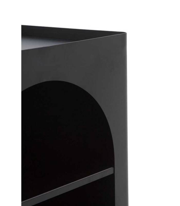 Mesa auxiliar de diseño metálica negro. Fabricado y diseñado por GABAR