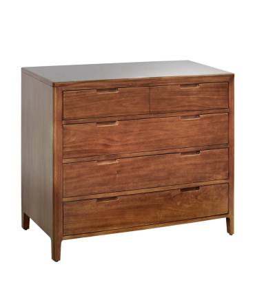 Cómoda con cajones de madera en estilo colonial de moycor
