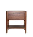 Mesita de noche con Cajón, Estilo Colonial en Madera Caoba. De Moycor