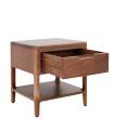 Mesita de noche con Cajón, Estilo Colonial en Madera Caoba. De Moycor