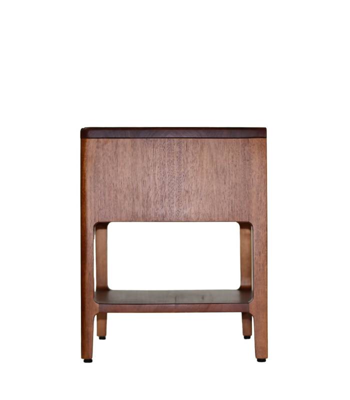 Mesita de noche con Cajón, Estilo Colonial en Madera Caoba. De Moycor