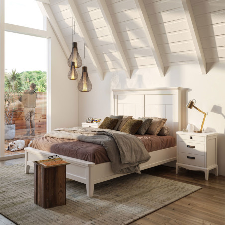 Dormitorio Principal con Mesita Quebec de Seys y Cama a Juego