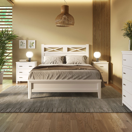 Cabecero de Matrimonio Estilo Clásico Colección Amberes en Dormitorio Completo