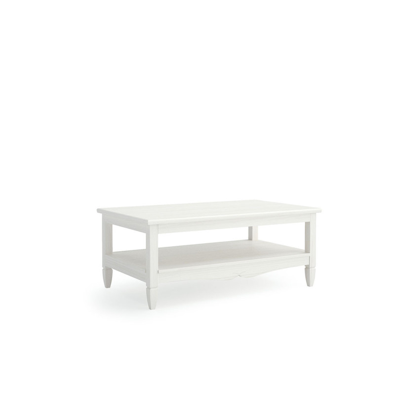 Estructura en Blanco Decapé Fabricada por Seys con Estante Inferior