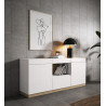 Aparador moderno colección Zoe de 180 cm con zócalo de madera.