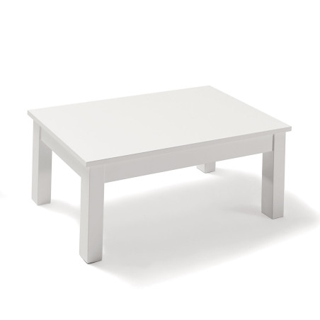 Mesa de centro elevable blanca