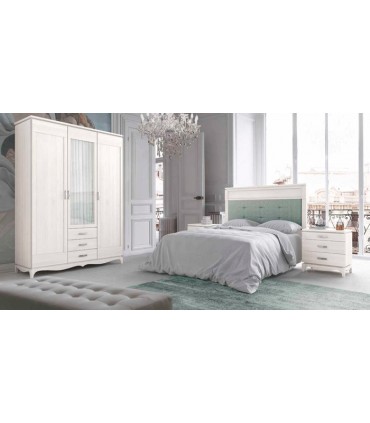 conjunto dormitorio contemporáneo de matrimonio de pino