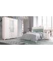 conjunto dormitorio contemporáneo de matrimonio de pino
