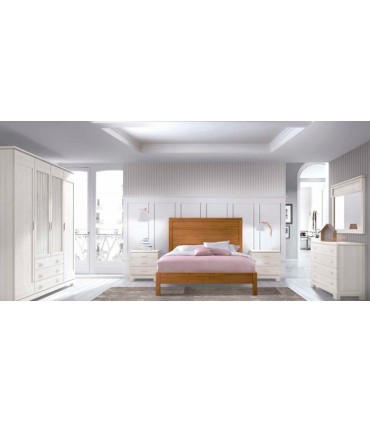 dormitorio matrimonio de pino macizo estilo contemporaneo