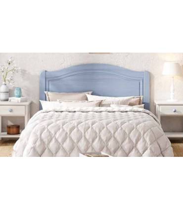 Cabecero clásico color azul decapado para cama de 135 cm