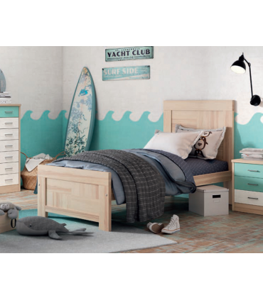 Cama de pino de 90 cm