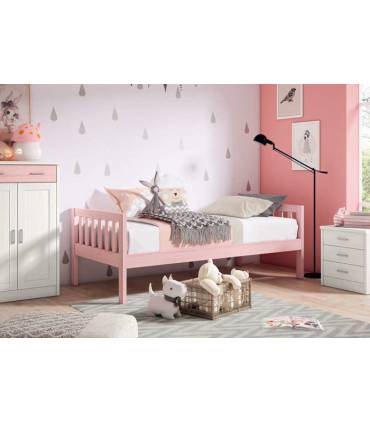 Cama juvenil con barrotes