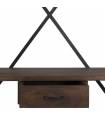 Colgador de hierro y madera de mango