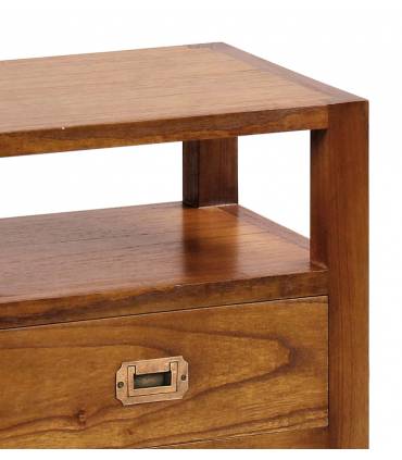 detalle hueco y cajón mesita 2 cajones