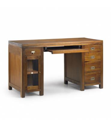 Escritorio madera maciza caoba estilo colonial