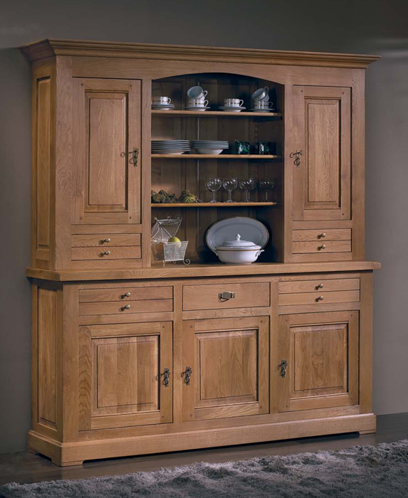 vitrina de roble estilo rustico